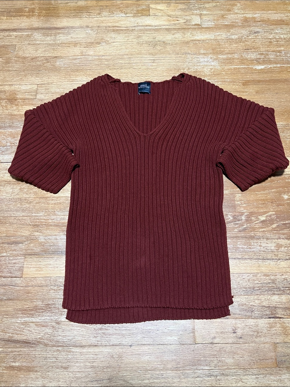 Urban Outfitters Thick Cozy Oversized Knit Sweater Rust Red size medium